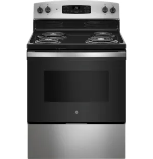 JB256RTSS GE® ENERGY STAR® 30" Free-Standing Self-Clean Electric Range