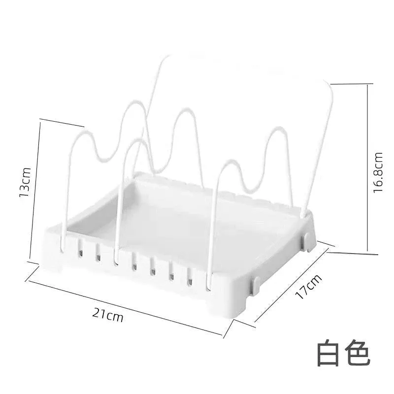 KITCHEN COOKWARE STORAGE RACK PAN LID ORGANIZER