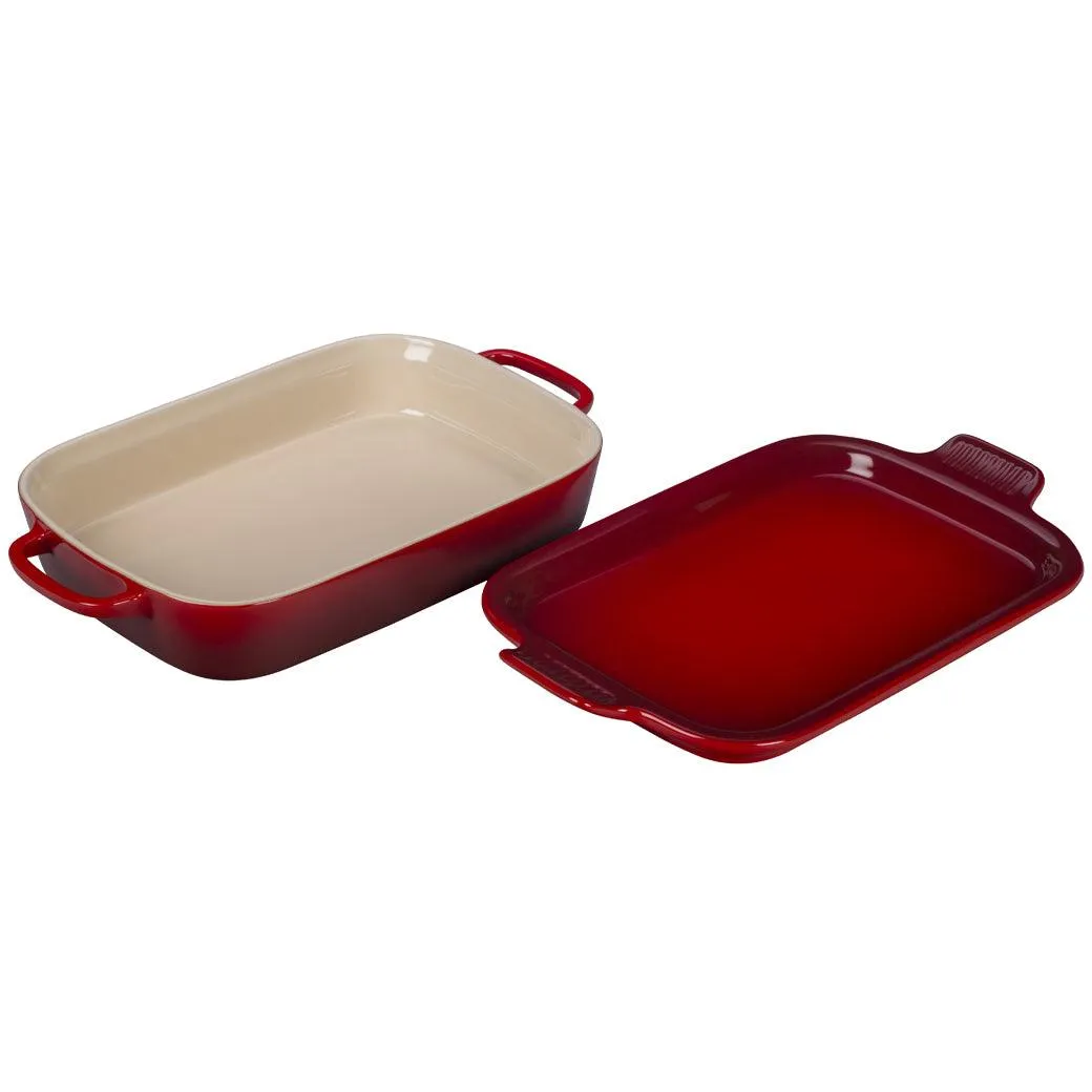 Le Creuset 2.75 Qt Rectangular Dish with Platter Lid