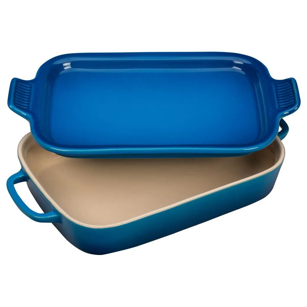 Le Creuset 2.75 Qt Rectangular Dish with Platter Lid