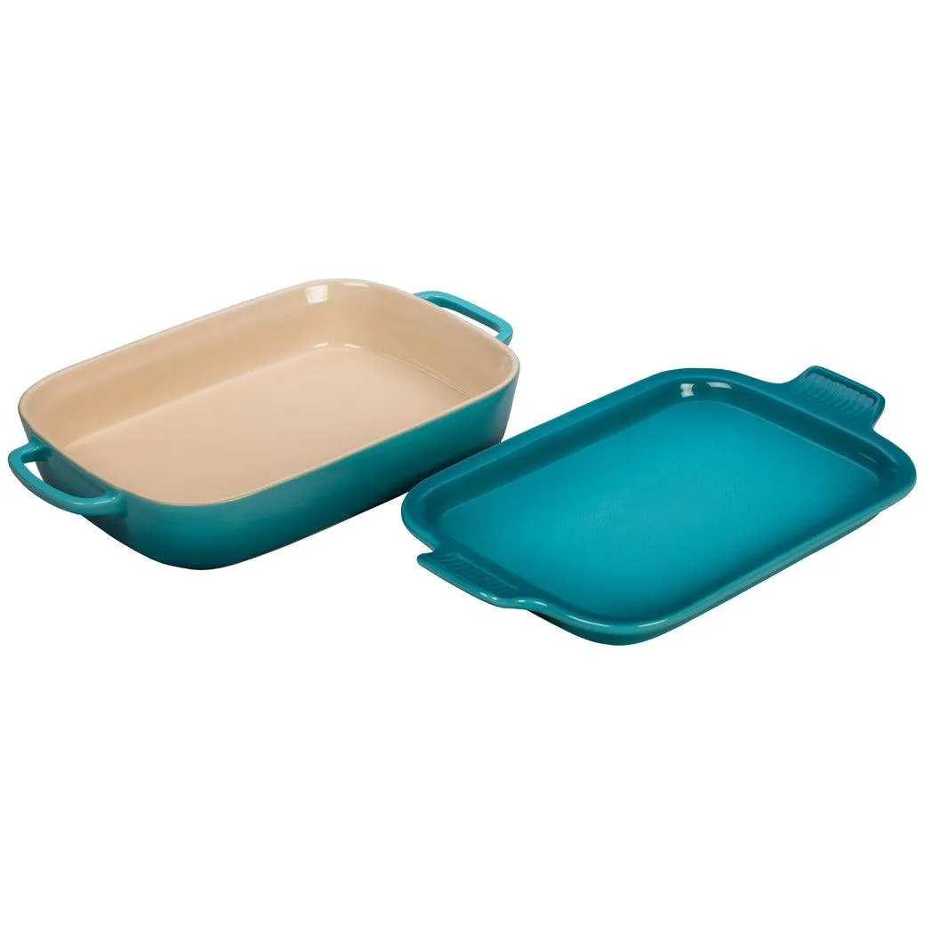 Le Creuset 2.75 Qt Rectangular Dish with Platter Lid