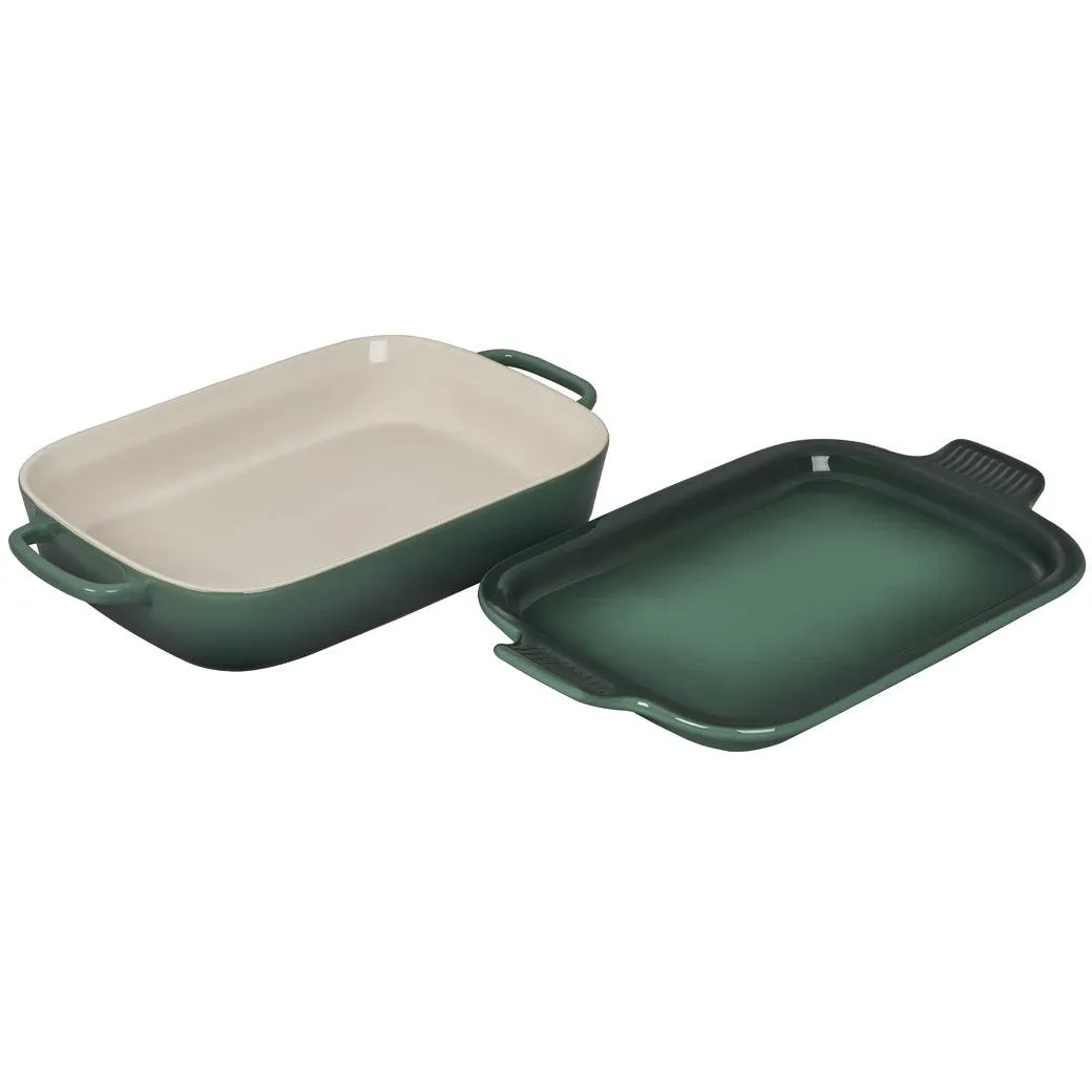 Le Creuset 2.75 Qt Rectangular Dish with Platter Lid