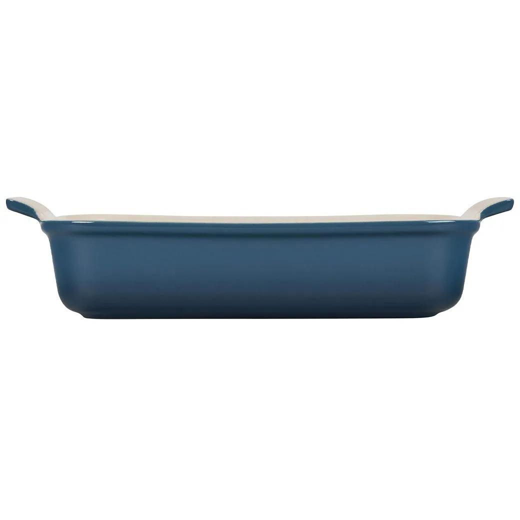 Le Creuset 4 qt (12" X 9") Stoneware Heritage Rectangular Casserole