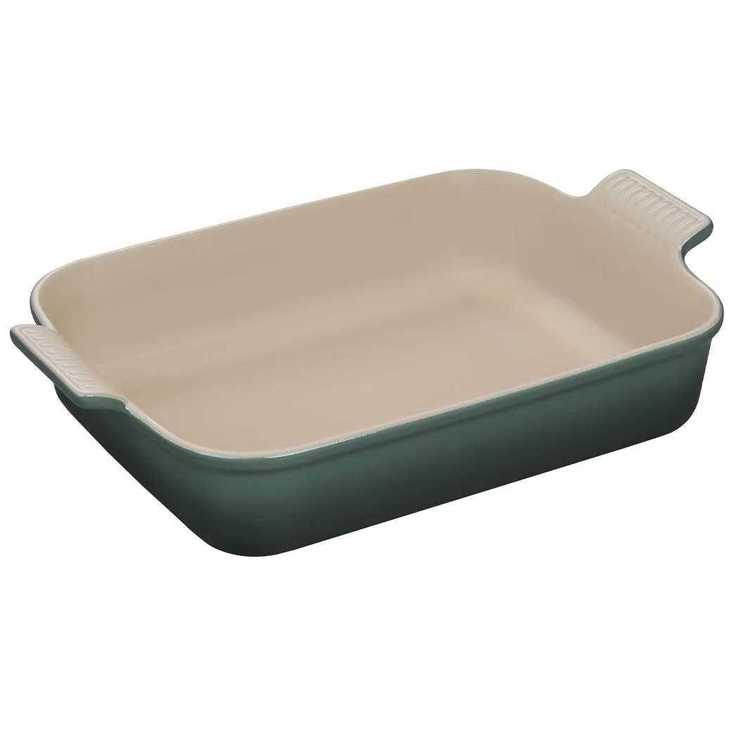 Le Creuset 4 qt (12" X 9") Stoneware Heritage Rectangular Casserole