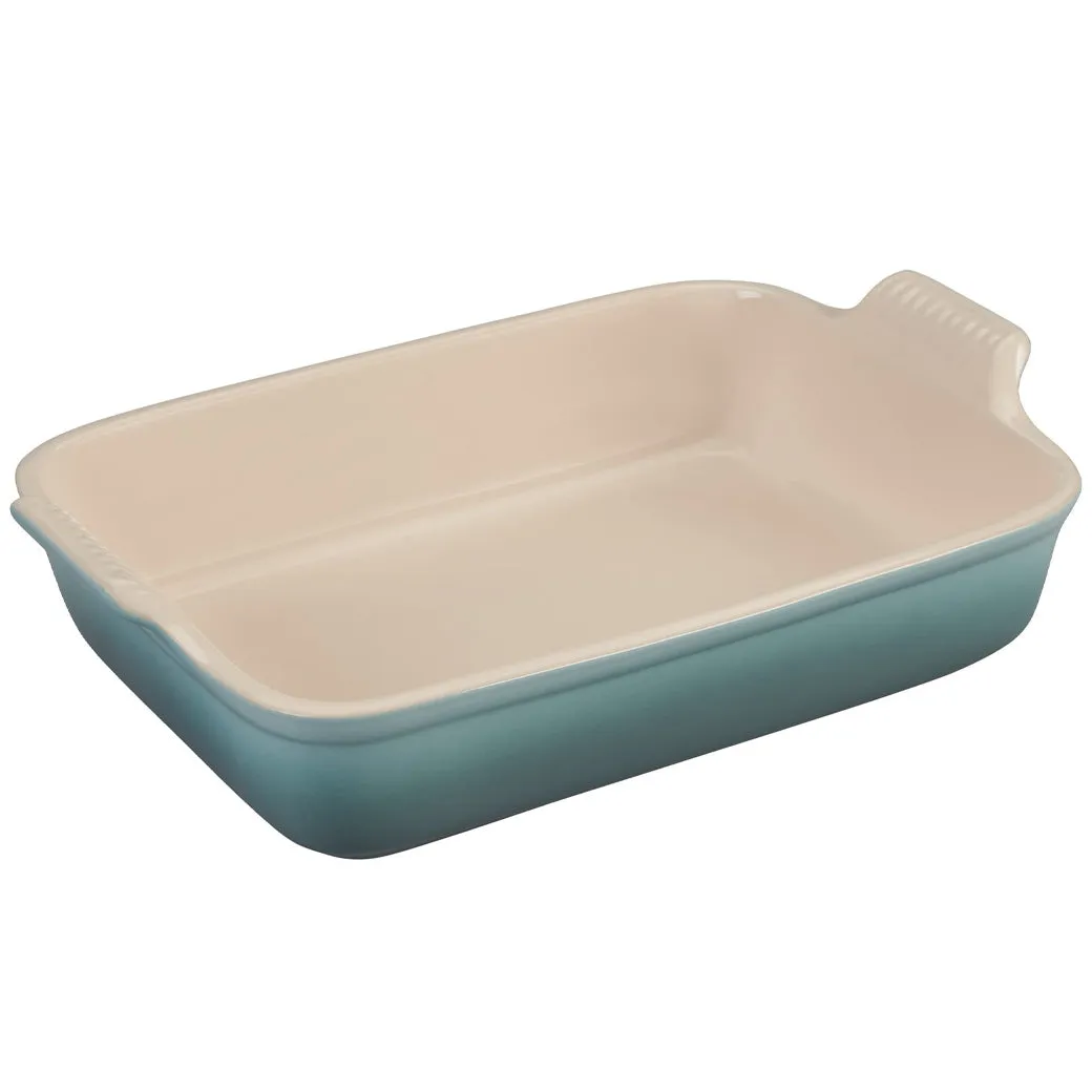 Le Creuset 4 qt (12" X 9") Stoneware Heritage Rectangular Casserole