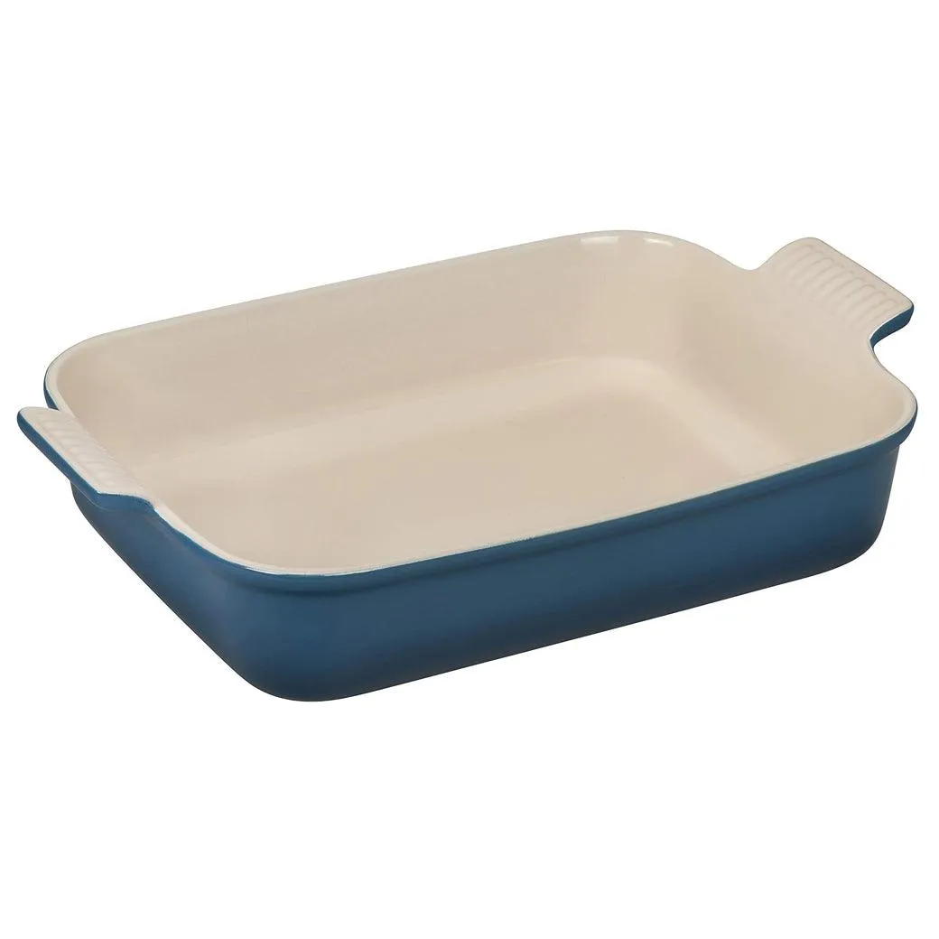 Le Creuset 4 qt (12" X 9") Stoneware Heritage Rectangular Casserole