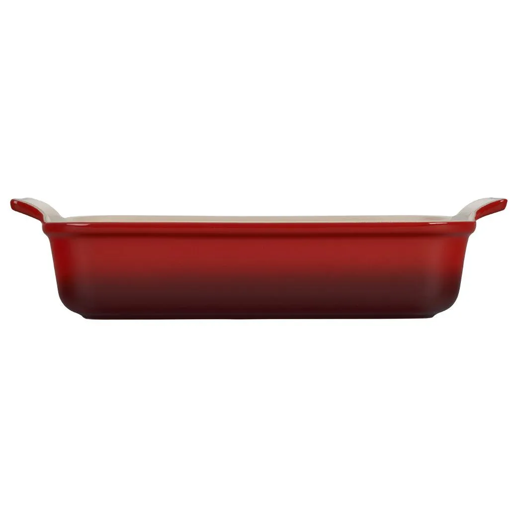 Le Creuset 4 qt (12" X 9") Stoneware Heritage Rectangular Casserole