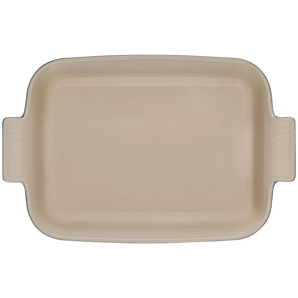 Le Creuset 4 qt (12" X 9") Stoneware Heritage Rectangular Casserole