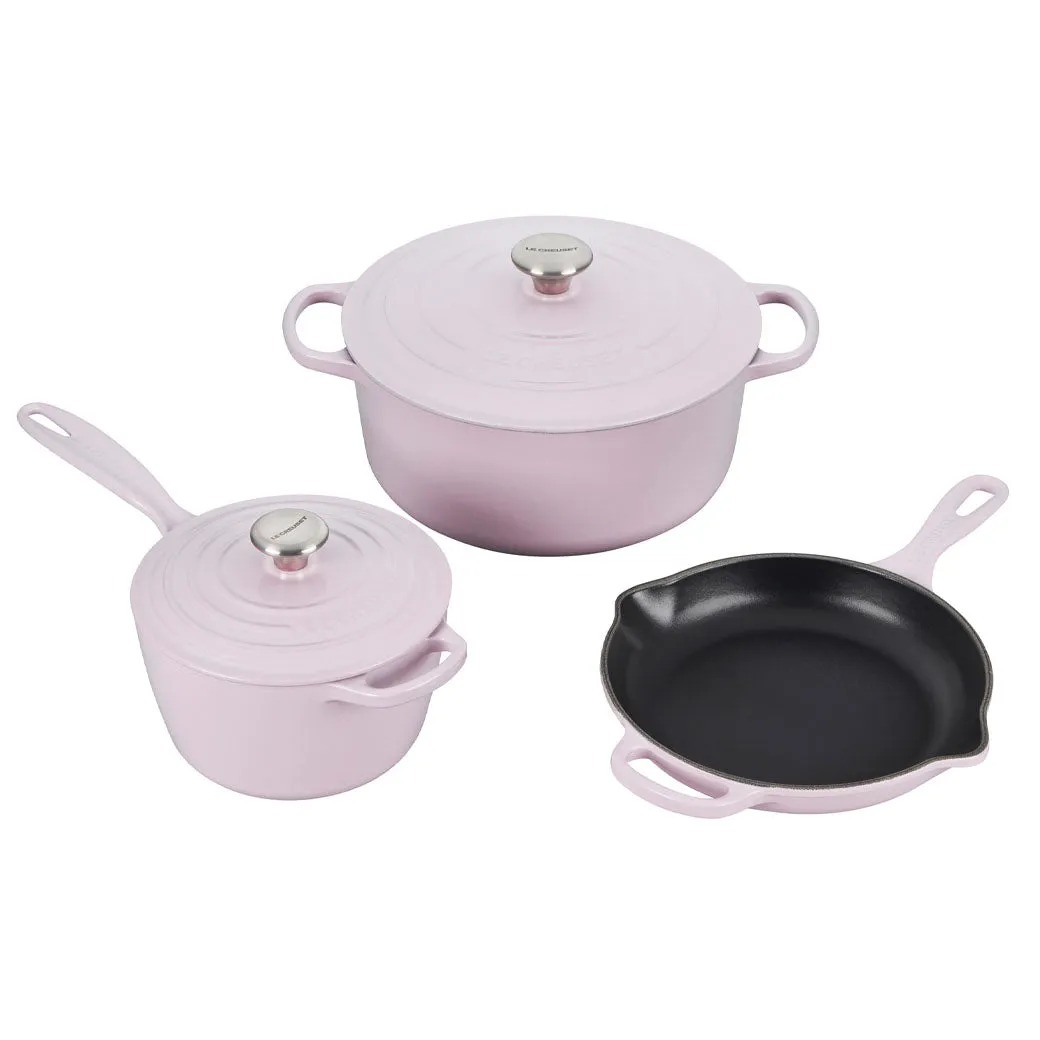 Le Creuset 5-Piece Signature Enameled Cast Iron Set