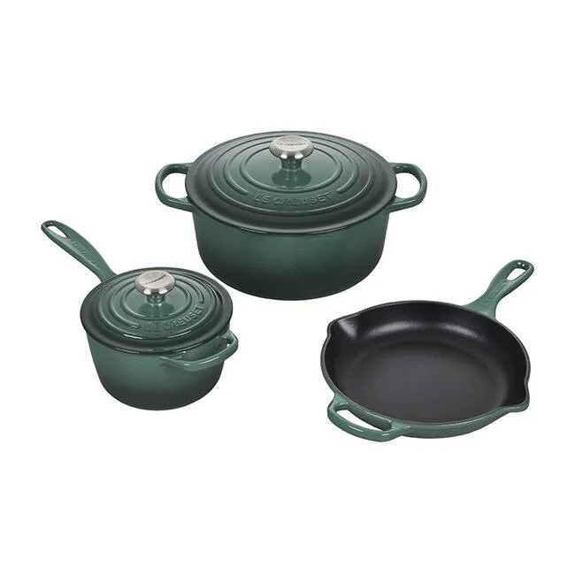 Le Creuset 5-Piece Signature Enameled Cast Iron Set