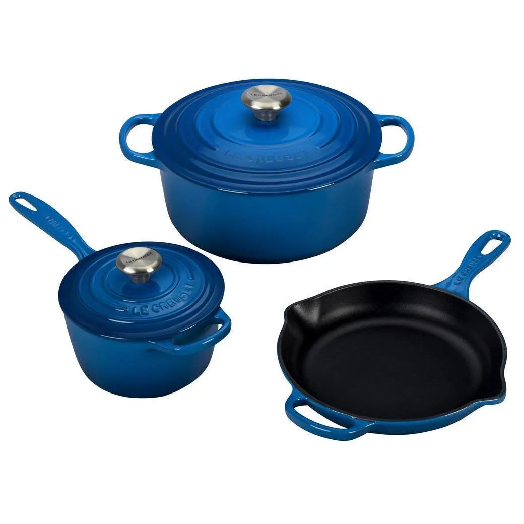 Le Creuset 5-Piece Signature Enameled Cast Iron Set