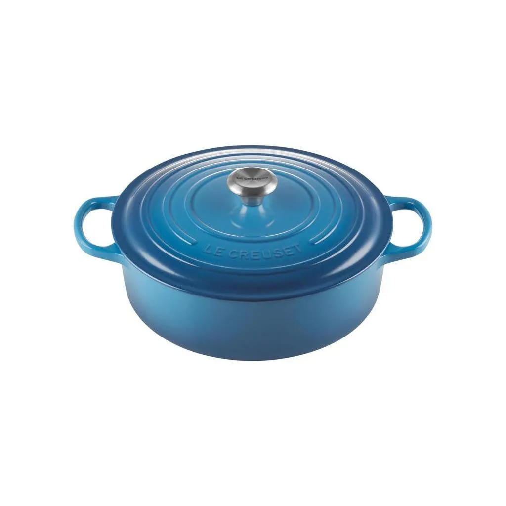 Le Creuset  6.75 qt Signature Cast Iron Wide Round Dutch Oven