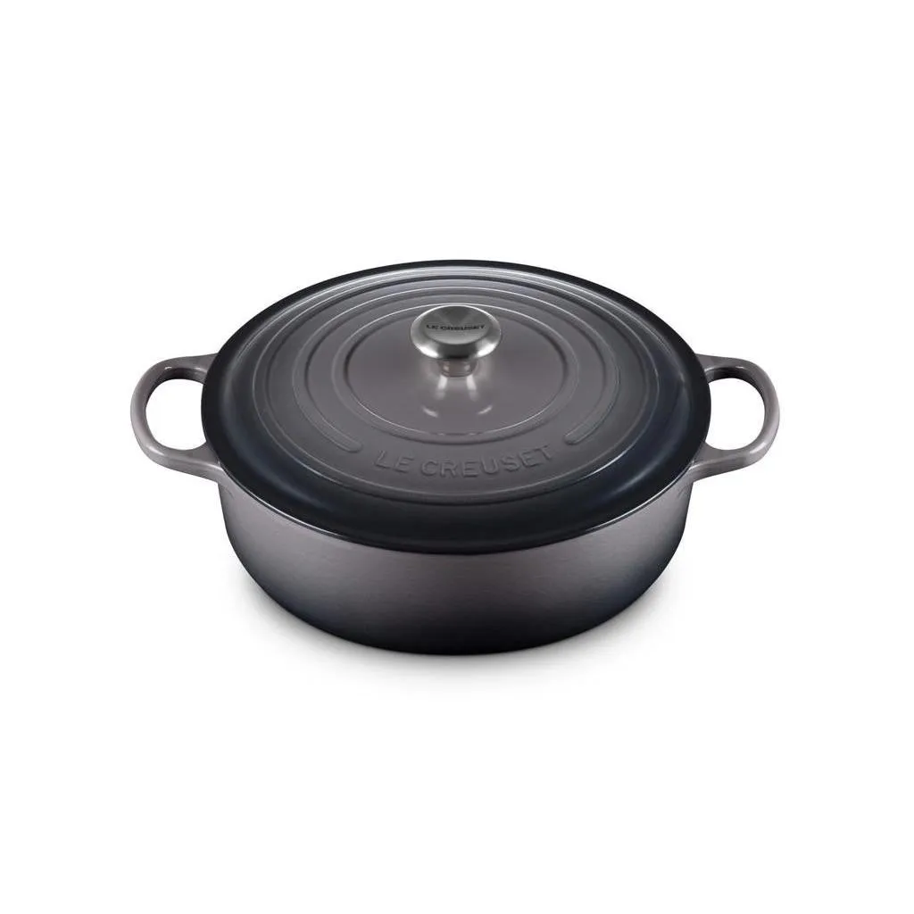 Le Creuset  6.75 qt Signature Cast Iron Wide Round Dutch Oven