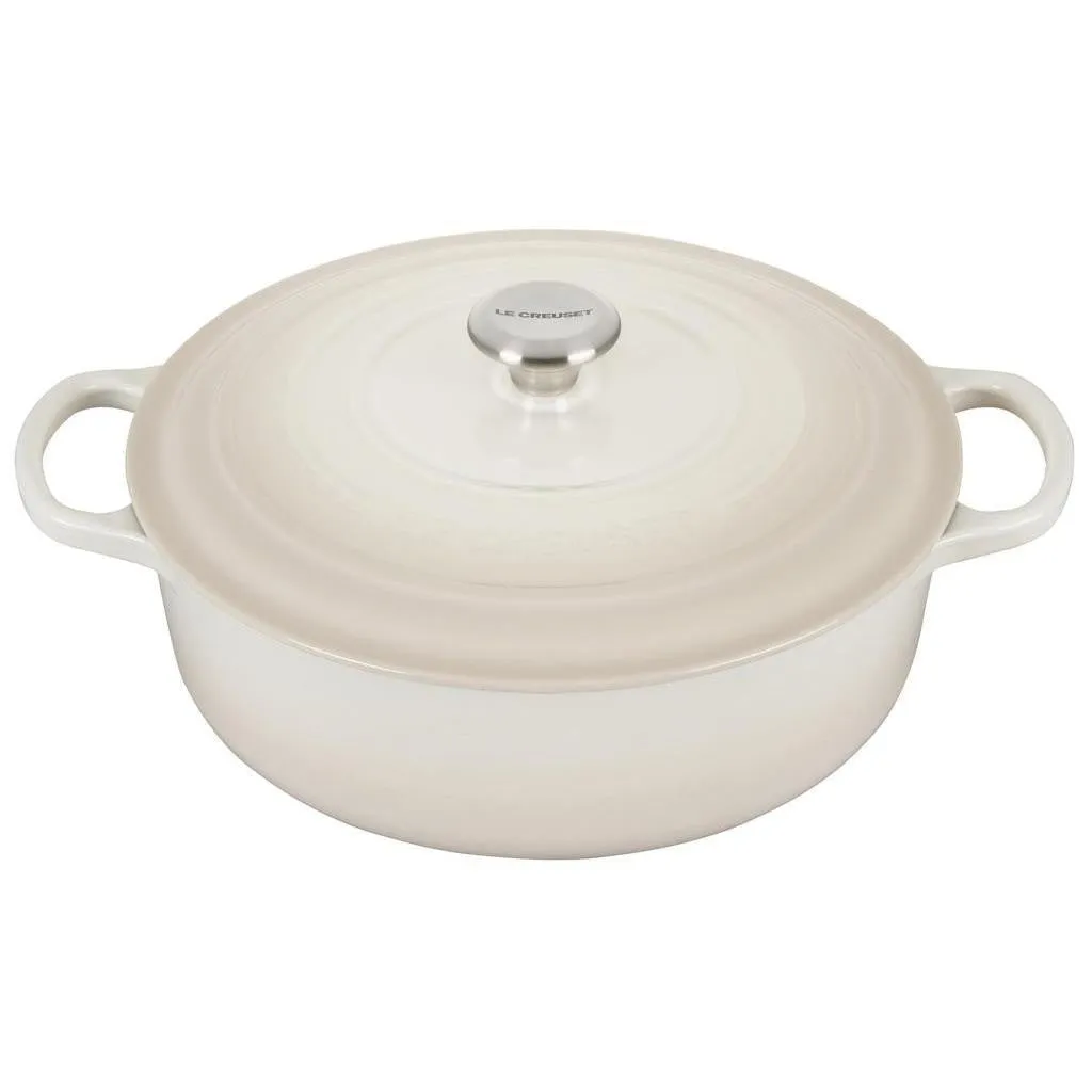 Le Creuset  6.75 qt Signature Cast Iron Wide Round Dutch Oven