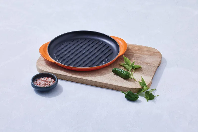 Le Creuset Classic Cast Iron Round Grill 25cm Azure Blue