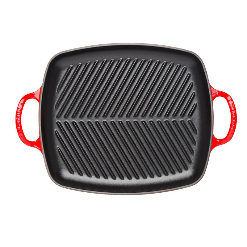 Le Creuset Signature Cast Iron Rectangular Grill 30cm Cerise