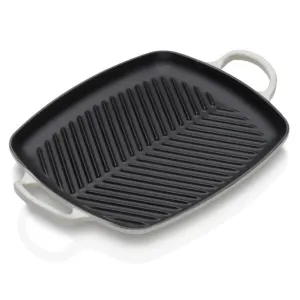 Le Creuset Signature Cast Iron Rectangular Grill 30cm Meringue