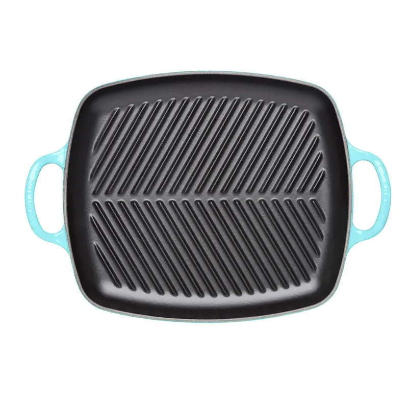 Le Creuset Signature Cast Iron Rectangular Grill 30cm Teal