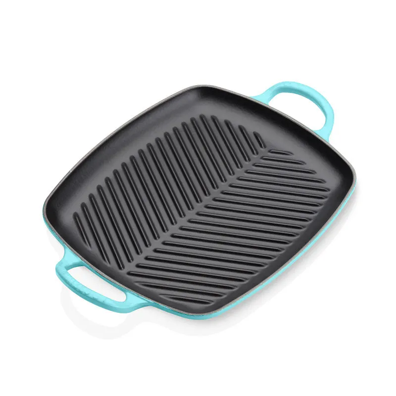 Le Creuset Signature Cast Iron Rectangular Grill 30cm Teal