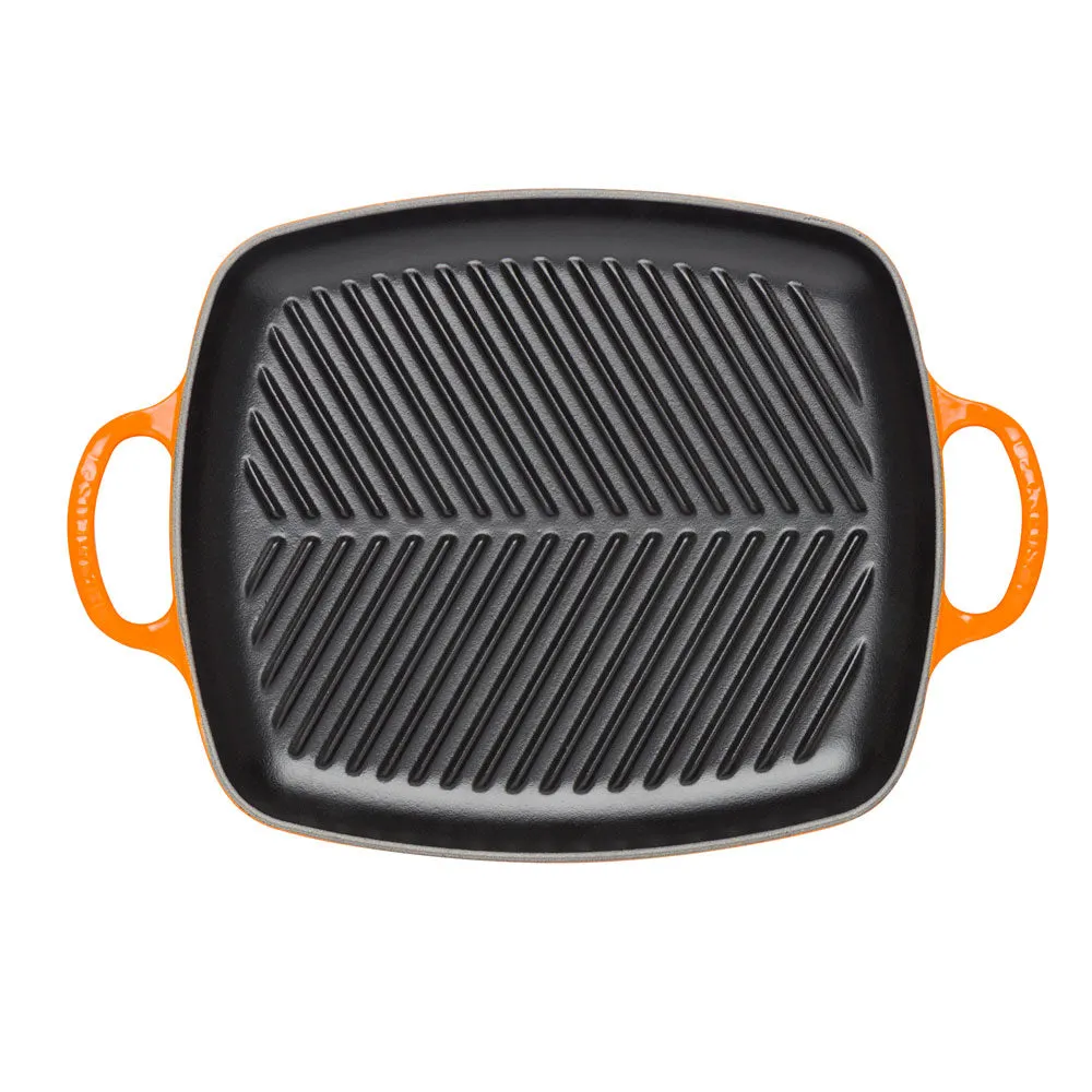 Le Creuset Signature Cast Iron Rectangular Grill 30cm Volcanic