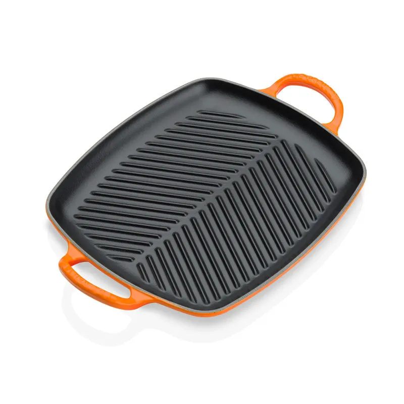 Le Creuset Signature Cast Iron Rectangular Grill 30cm Volcanic