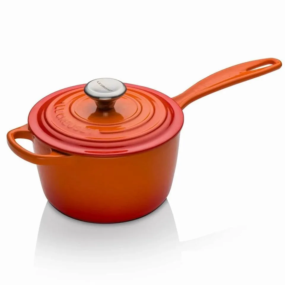 Le Creuset Signature Cast Iron Saucepan Volcanic