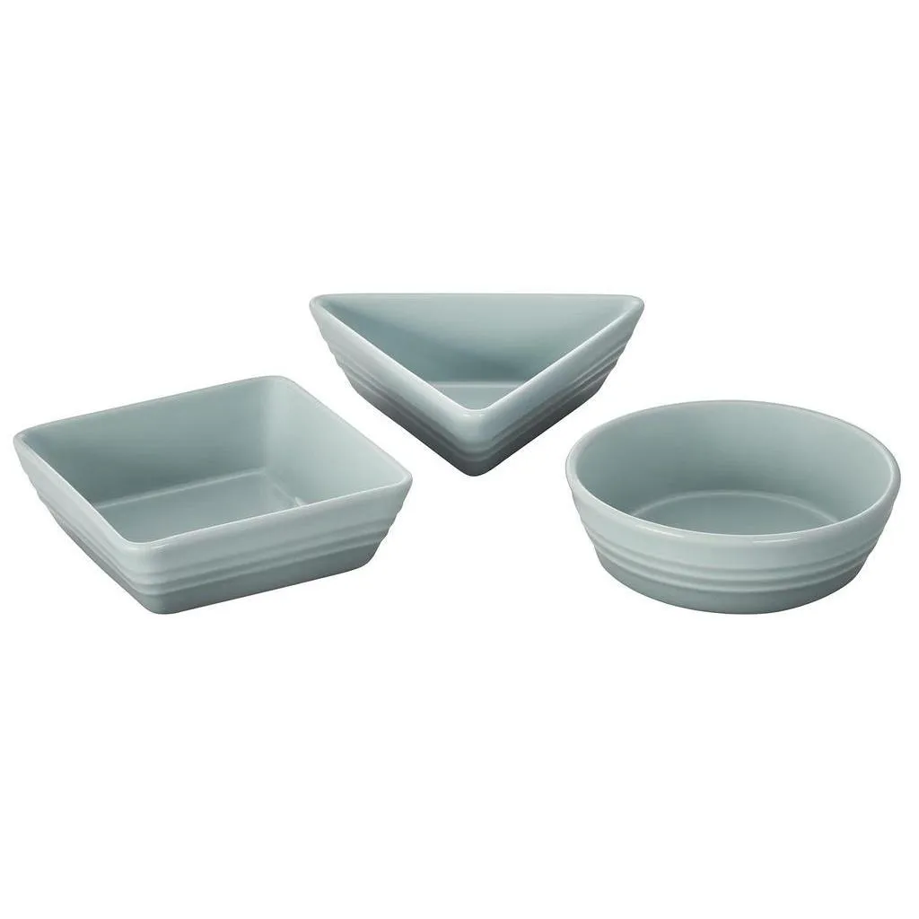 Le Creuset Stoneware Set of 3 Tapas Dishes