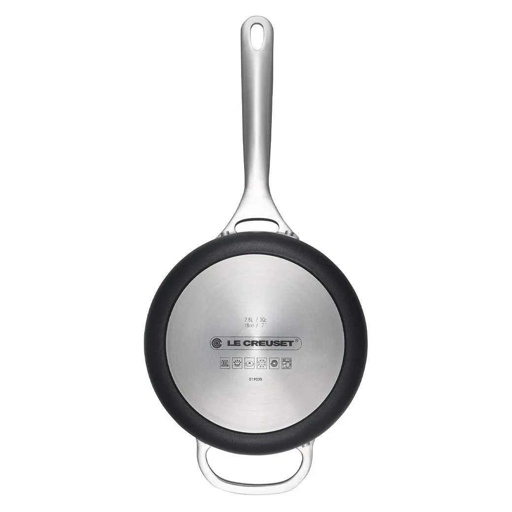 Le Creuset Toughened Nonstick PRO 3 qt. Saucepan with Glass Lid