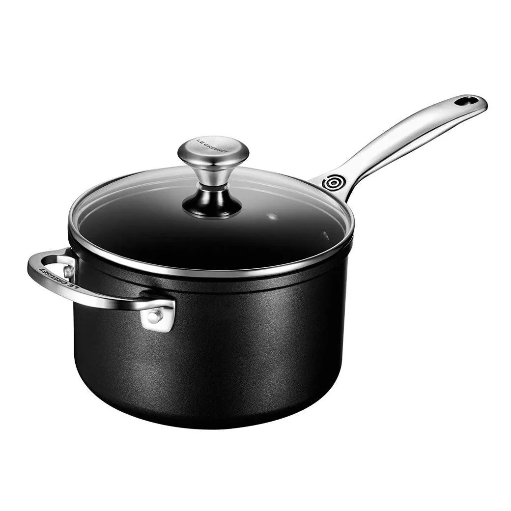 Le Creuset Toughened Nonstick PRO 3 qt. Saucepan with Glass Lid