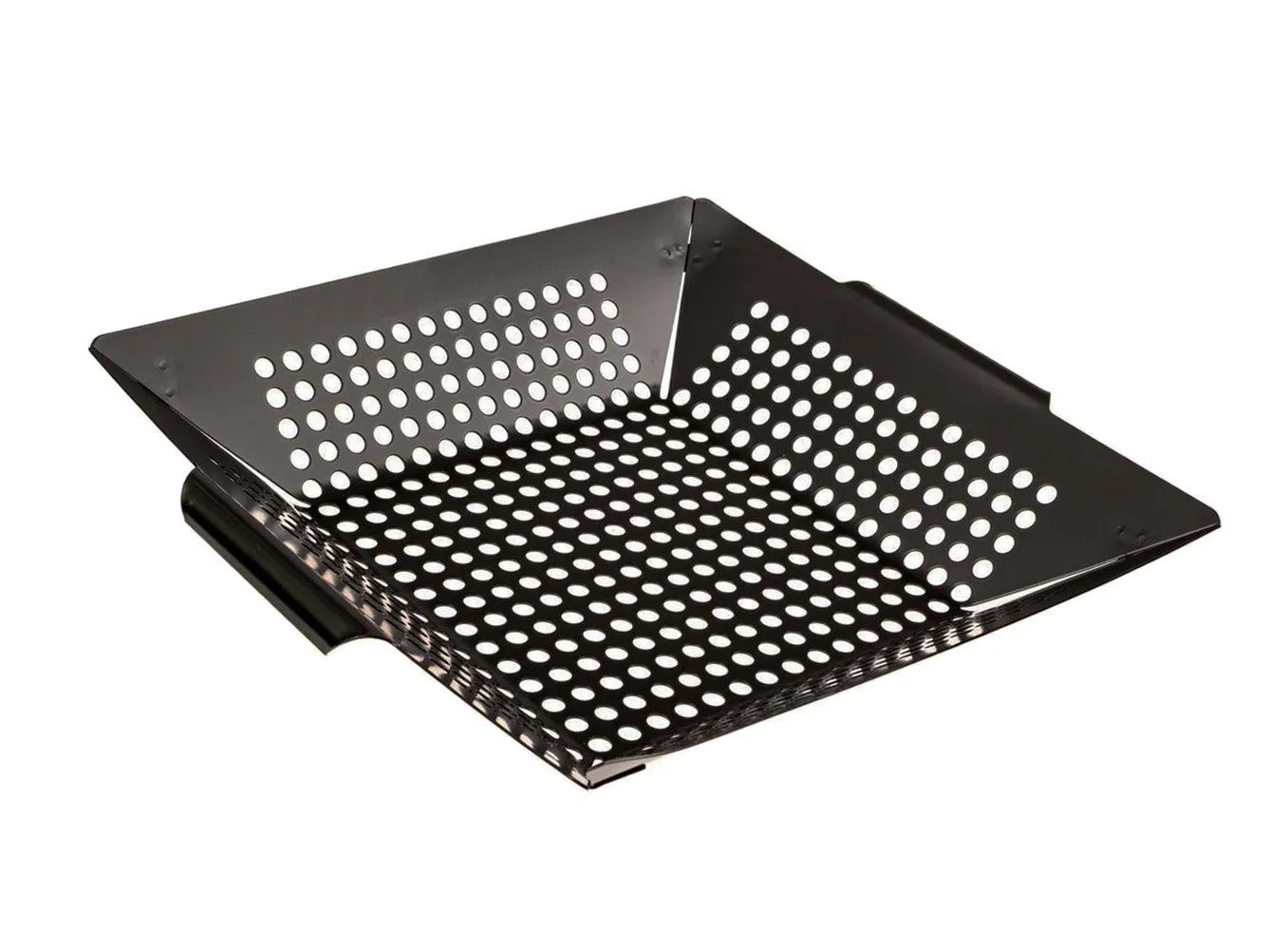 Non Stick Porcelain Steel BBQ Grill Basket Grill Pans for Outdoor Grill Veggie Basket also for Chicken Meats and Fish from Clear Choice Cookware