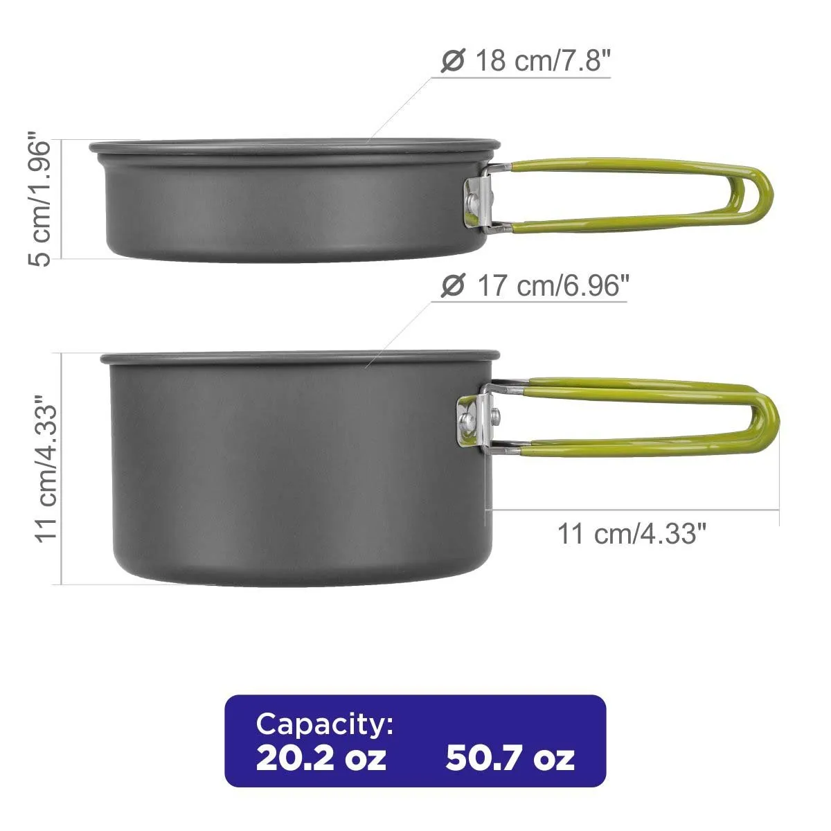 Outdoor Cooking Set for Camping, Compact Cookware