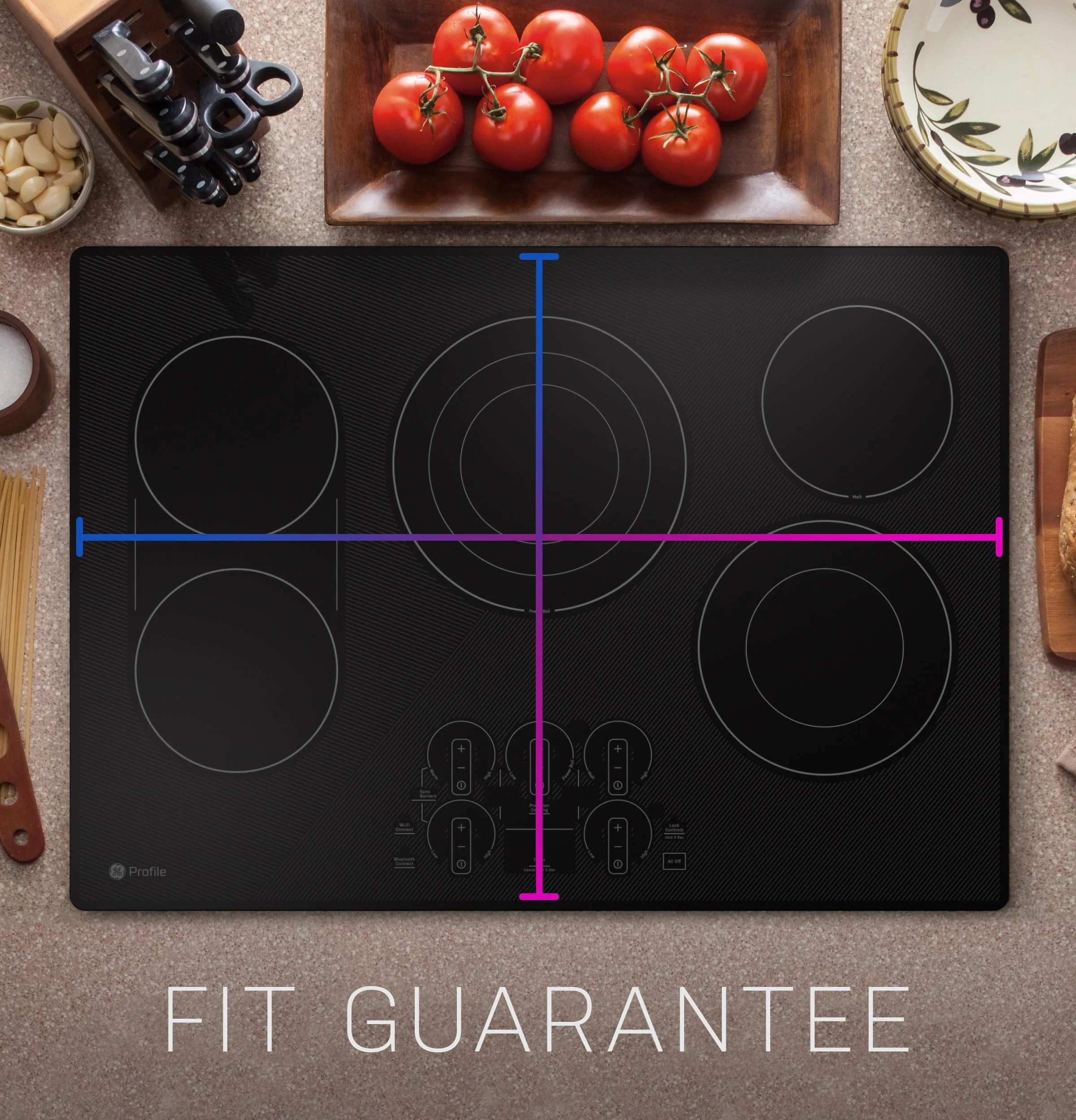 PEP7030DTBB GE Profile™ 30" Built-In Touch Control Electric Cooktop