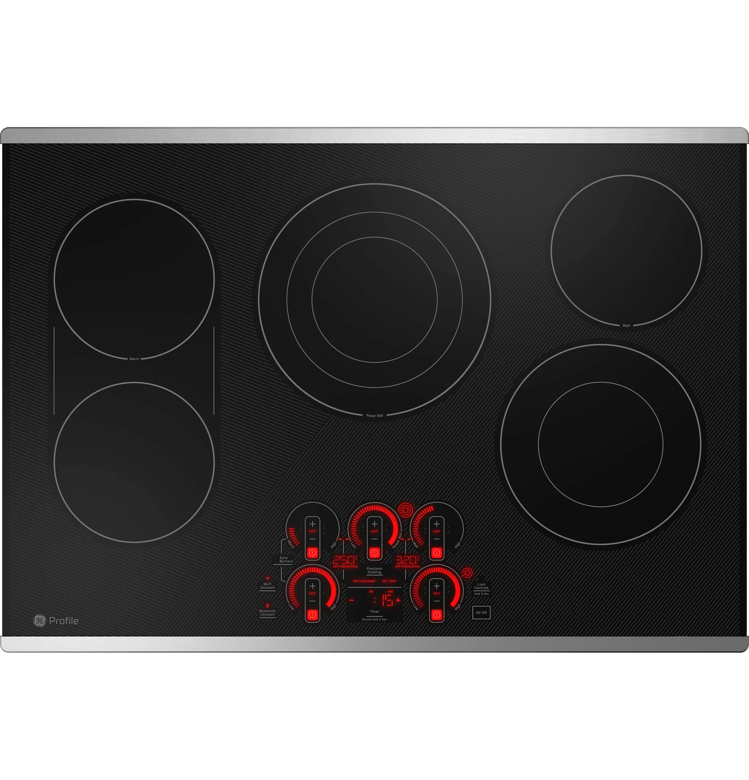 PEP9030STSS GE Profile™ 30" Built-In Touch Control Electric Cooktop