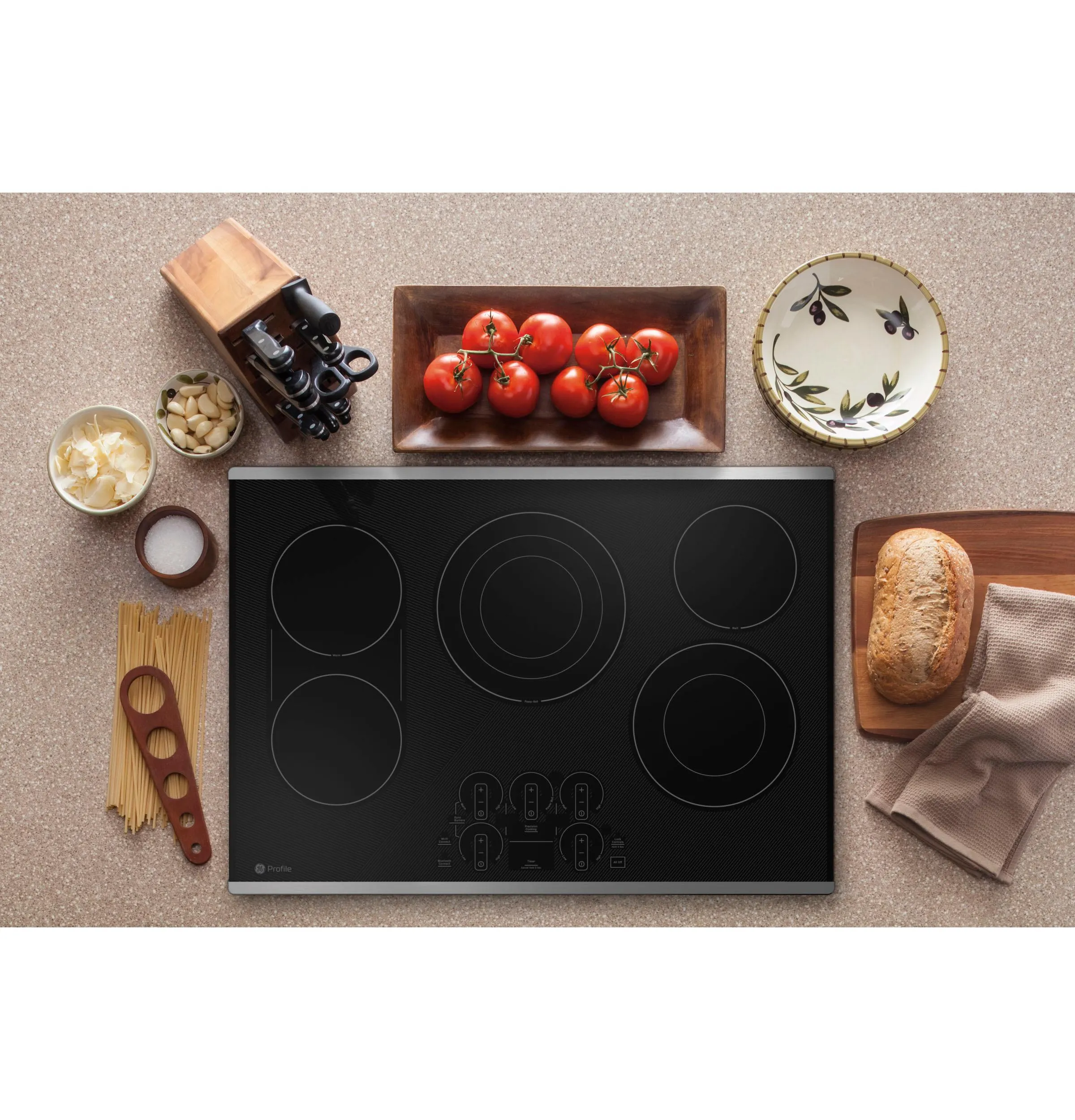 PEP9030STSS GE Profile™ 30" Built-In Touch Control Electric Cooktop