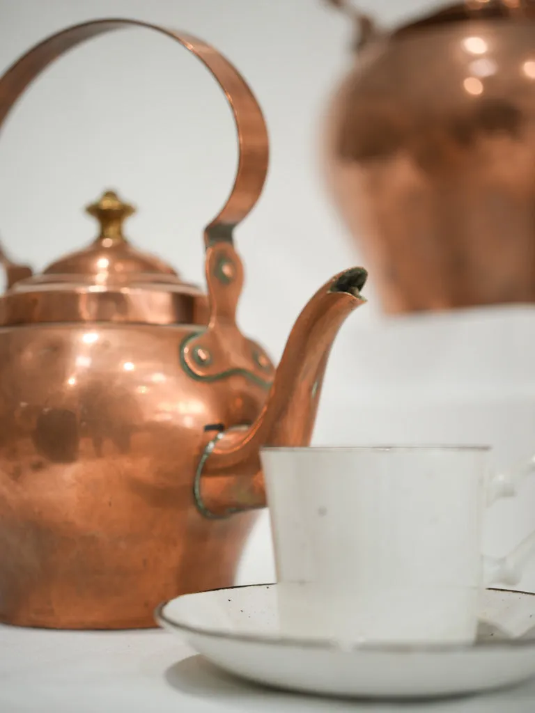 Petit 19th-century French copper kettle - 2 liter