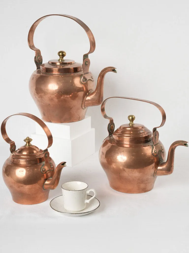 Petit 19th-century French copper kettle - 2 liter