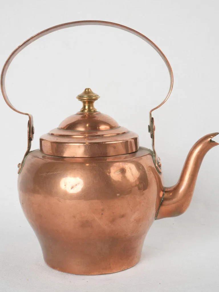 Petit 19th-century French copper kettle - 2 liter