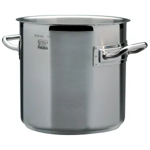 Piazza "5 Stars" Stainless Steel Stockpot, 11.5-Quart