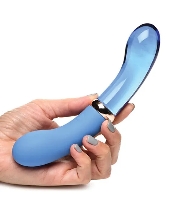 Prisms G Spot '10X Bleu' Vibra-Glass -Dildo