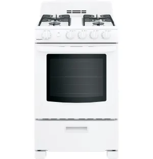 RGAS300DMWW Hotpoint® 24" Front-Control Free-Standing Gas Range with Large Window