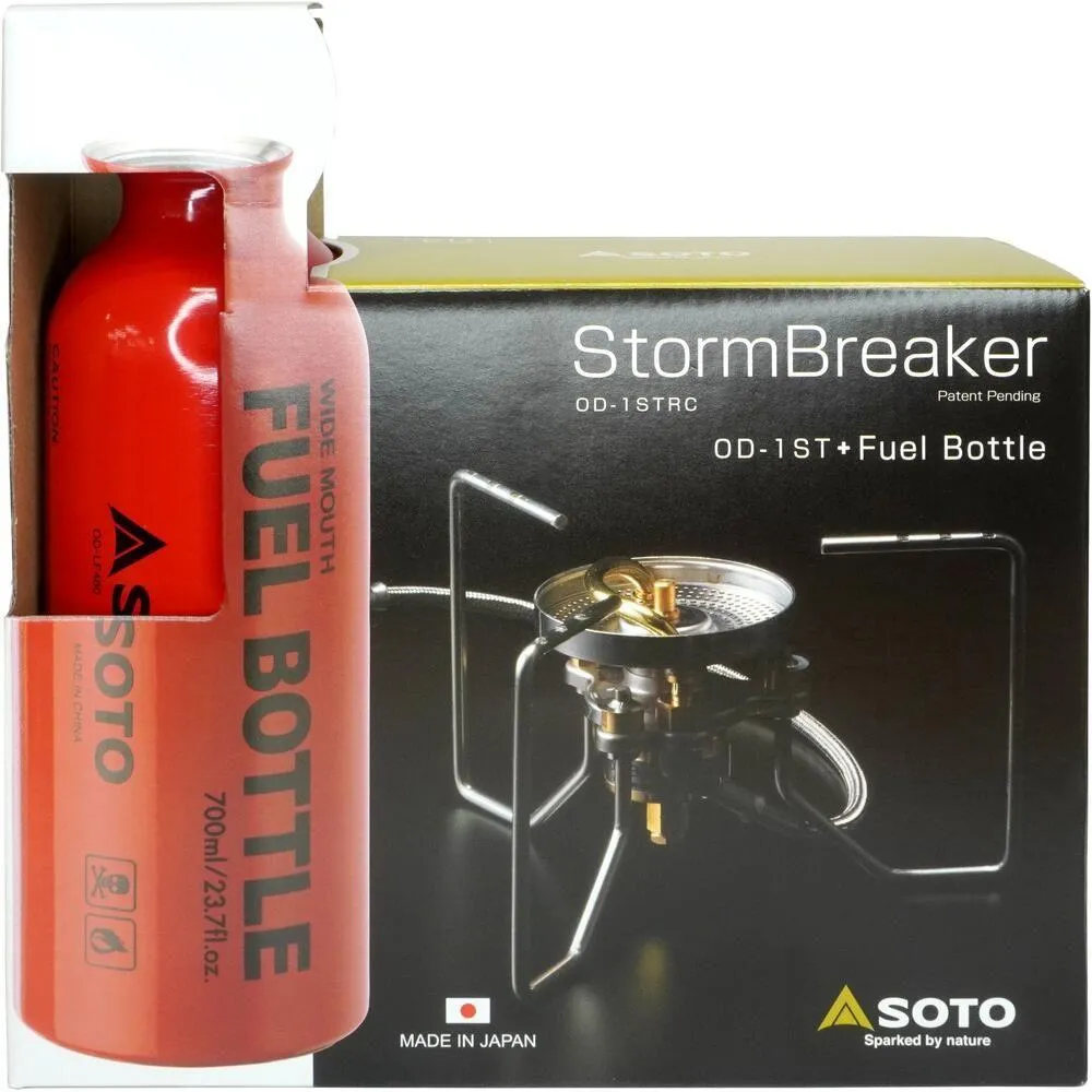 Soto StormBreaker w/Fuel Bottle Red Combo Camping Stove