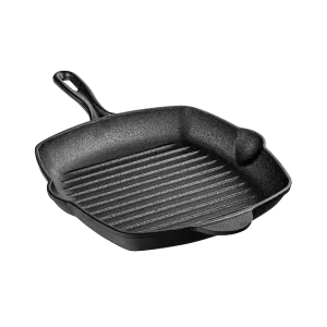 SQUARE CAST IRON GRILL PAN 10.25 INCH