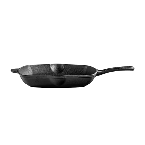 SQUARE CAST IRON GRILL PAN 10.25 INCH