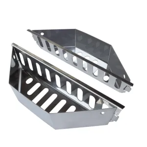 Stainless Steel Charcoal Basket for BBQ Grills and Kettles - Heavy Duty Briquette Holder for Charcoal, Wood Chips - Accessories and Utensils for Meat Grilling and Smoking