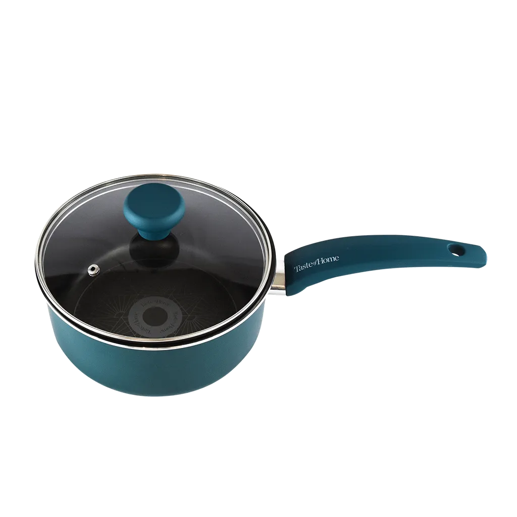 TC123A 3 Quart NonStick Aluminum Saucepan with Lid by Taste of Home