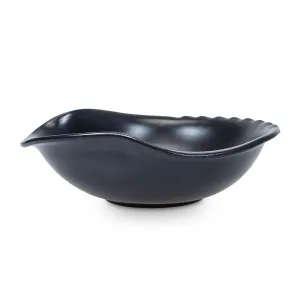 Terracotta Curved Salad Bowl - Charcoal