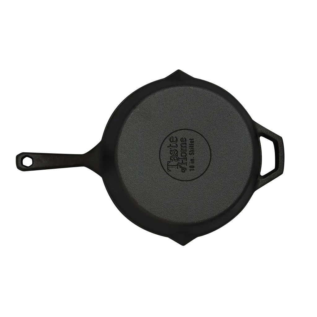 TF116E 10 Inch Pre Seasoned Cast Iron Skillet by Taste of Home