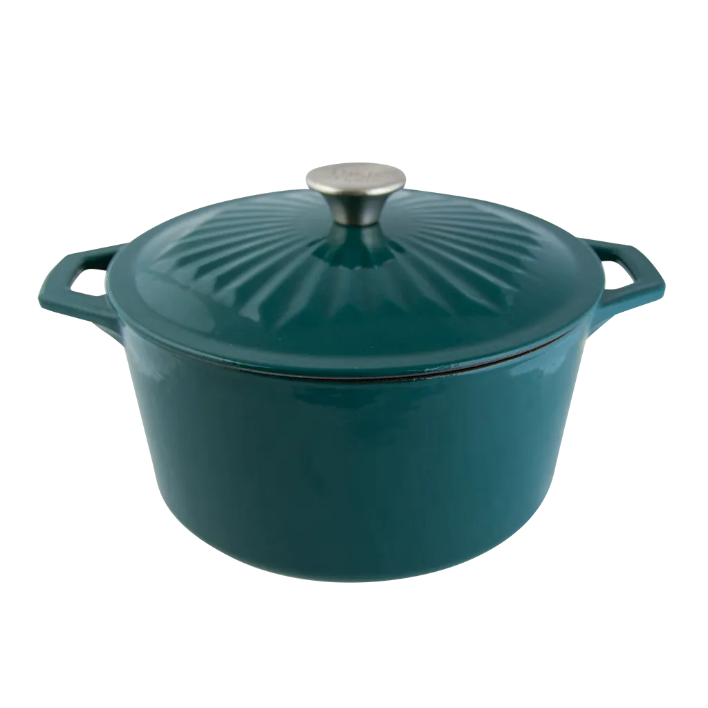 TF245A 5 Quart Enameled Cast Iron Dutch Oven with Lid by Taste of Home