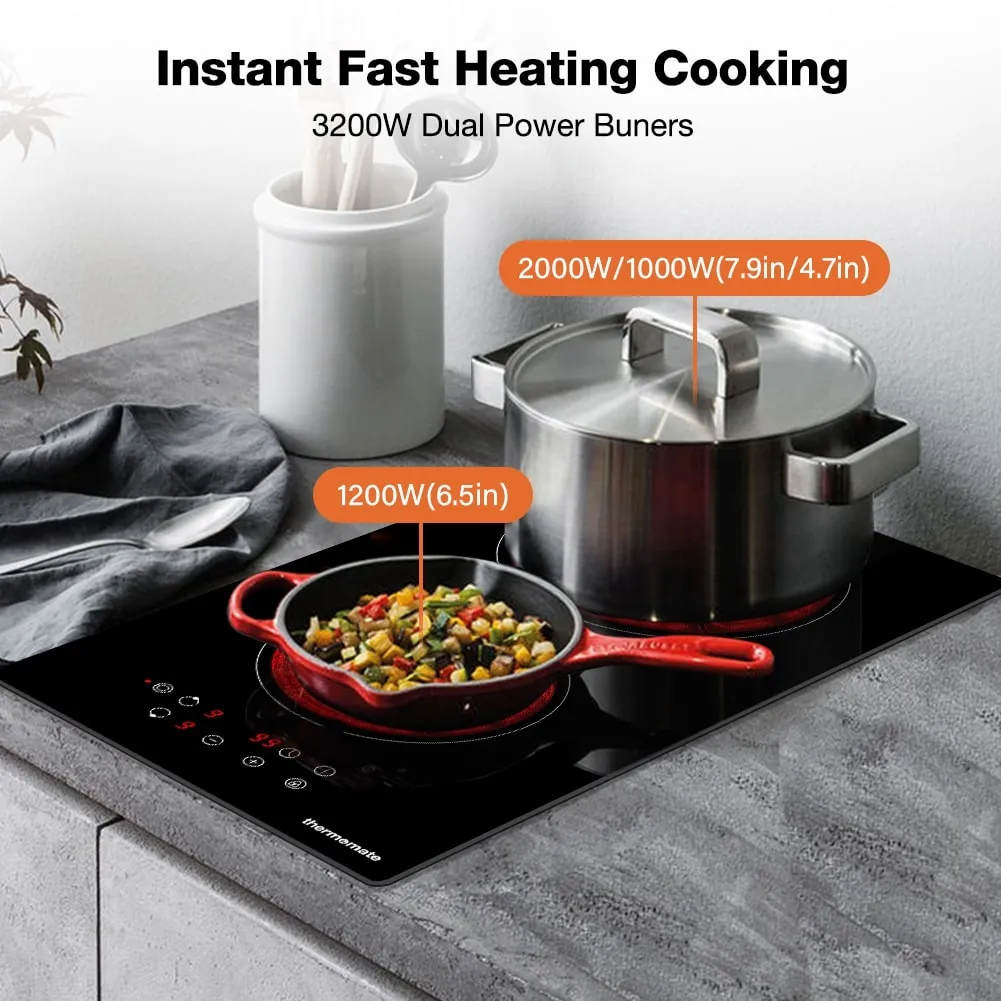 Thermomate 12 Inch Built-in Radiant Electric Stove Top - Sensor Touch Control