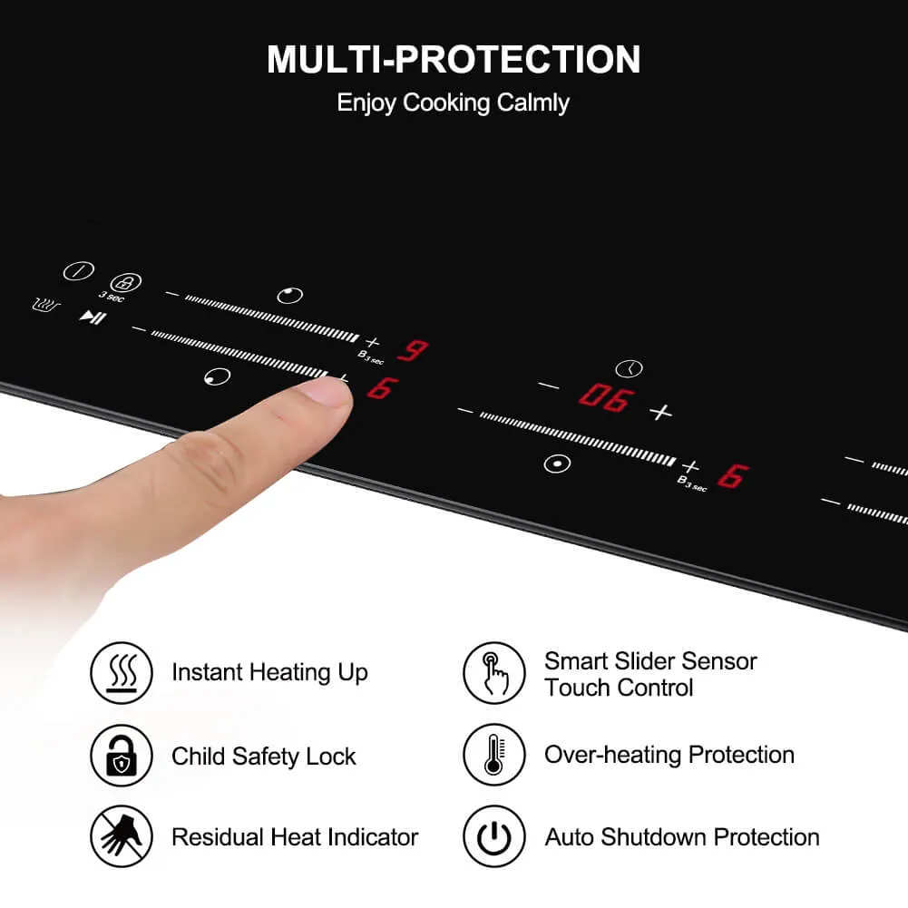 Thermomate 30'' Built-In Induction Cooktop w/ 5 Burners